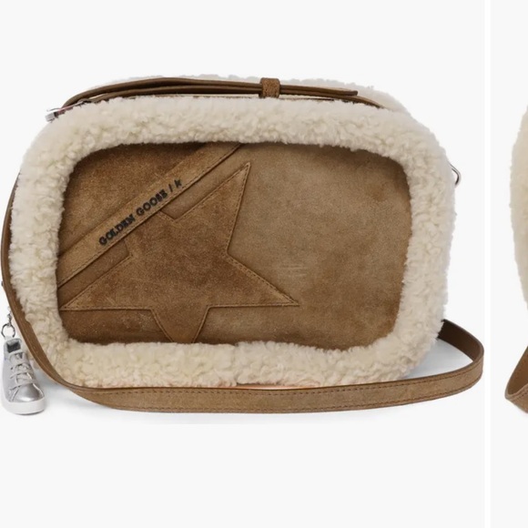 Golden Goose shearling and suede star bag - Picture 1 of 5